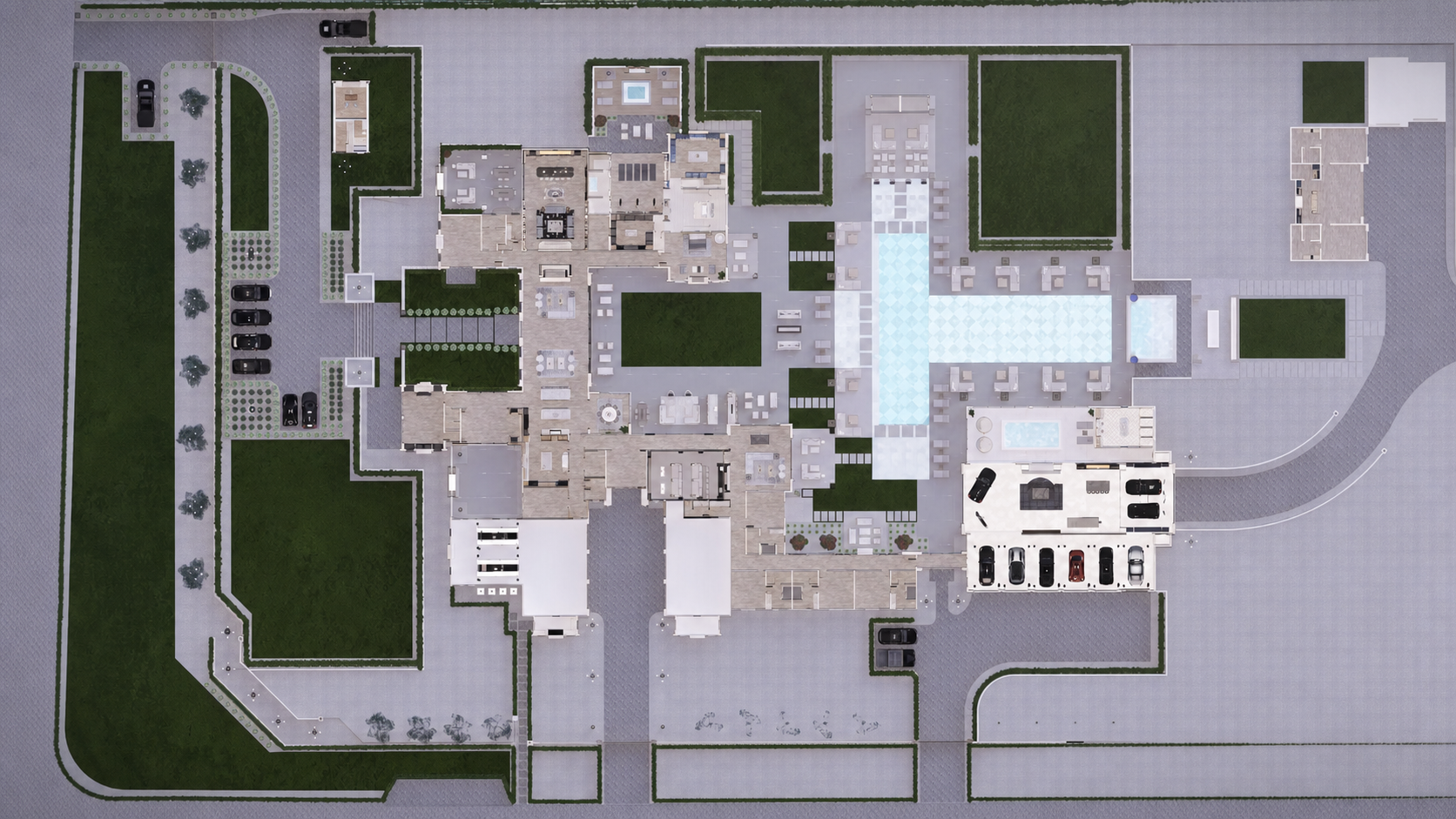 Mockingbird Manor Estate floor plan — 5 acres, Mummy Mountain, Paradise Valley